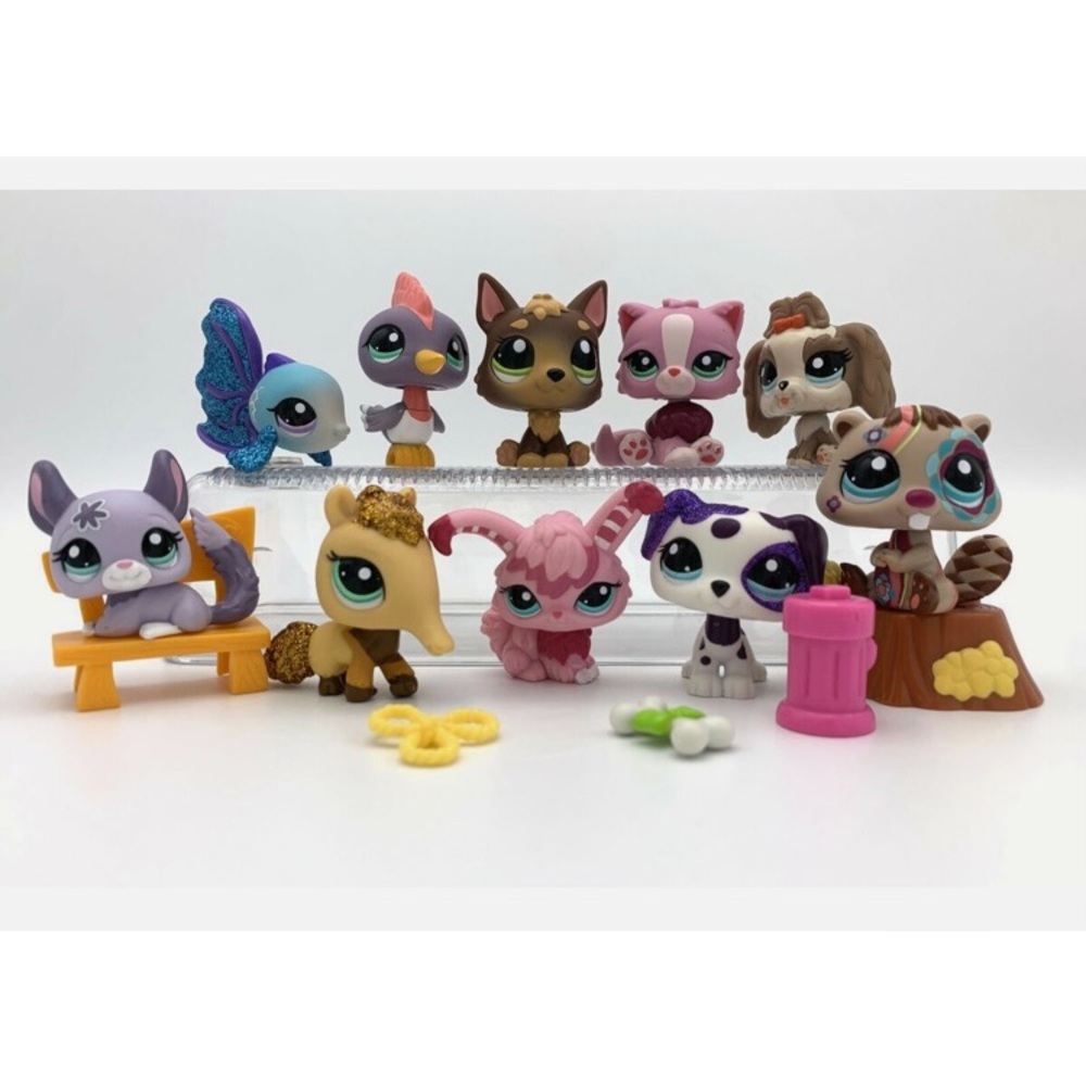 2010 Authentic Littlest Pet Shop LPS #2129 - #2138 Collector's 10-pack Lot plus